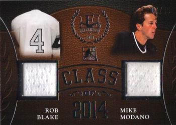2015-16 Leaf In The Game Enshrined - Class Of #CO-22 Rob Blake / Mike Modano Front