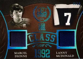 2015-16 Leaf In The Game Enshrined - Class Of Blue Spectrum #CO-17 Marcel Dionne / Lanny McDonald Front