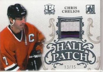 2015-16 Leaf In The Game Enshrined - Hall Patch Silver #HP-07 Chris Chelios Front