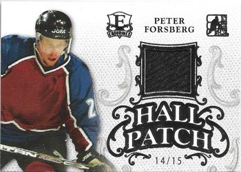 2015-16 Leaf In The Game Enshrined - Hall Patch Silver #HP-29 Peter Forsberg Front
