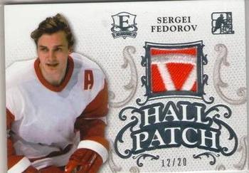 2015-16 Leaf In The Game Enshrined - Hall Patch Silver #HP-34 Sergei Fedorov Front