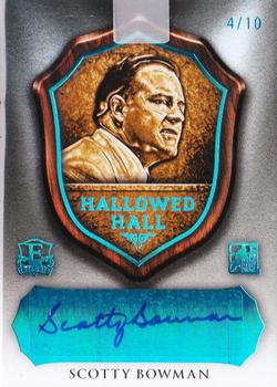 2015-16 Leaf In The Game Enshrined - Hallowed Hall Signatures Blue Spectrum #HH-SB1 Scotty Bowman Front