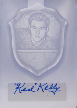 2015-16 Leaf In The Game Enshrined - Hallowed Hall Signatures Printing Plates Black #HH-RK1 Red Kelly Front