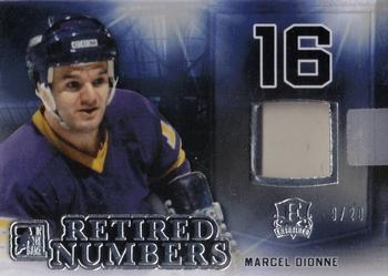 2015-16 Leaf In The Game Enshrined - Retired Numbers Silver #RN-22 Marcel Dionne Front