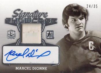 2015-16 Leaf In The Game Enshrined - Signature Showcase Silver #SS-MD1 Marcel Dionne Front