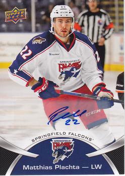 2015-16 Upper Deck AHL - Autographs #44 Matthias Plachta Front