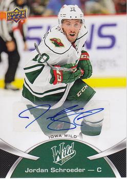 2015-16 Upper Deck AHL - Autographs #73 Jordan Schroeder Front