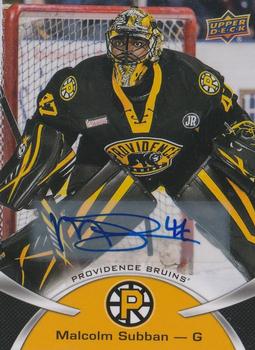 2015-16 Upper Deck AHL - Autographs #147 Malcolm Subban Front