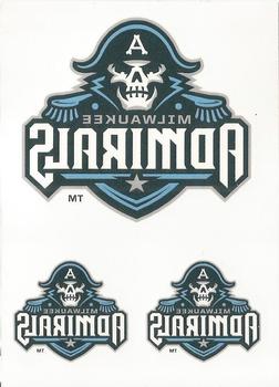 2015-16 Upper Deck AHL - Team Logo Tattoos #14 Milwaukee Admirals Front