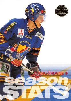 1995-96 Leaf Elit Set (Swedish) #26 Season Stats Djurgårdens IF Front
