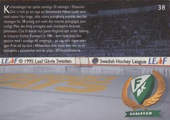 1995-96 Leaf Elit Set (Swedish) #38 Season Stats Färjestads BK Back