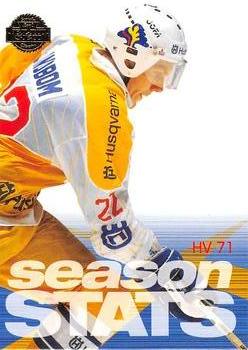 1995-96 Leaf Elit Set (Swedish) #48 Season Stats HV71 Front