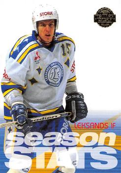 1995-96 Leaf Elit Set (Swedish) #60 Season Stats Leksands IF Front