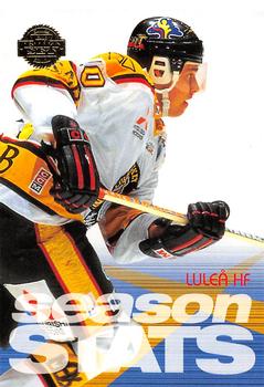 1995-96 Leaf Elit Set (Swedish) #73 Season Stats Luleå HF Front