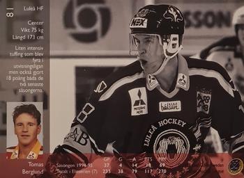 1995-96 Leaf Elit Set (Swedish) #81 Tomas Berglund Back