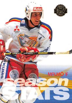 1995-96 Leaf Elit Set (Swedish) #86 Season Stats Malmö IF Front