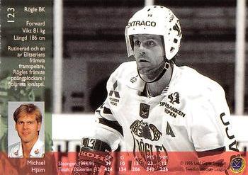 1995-96 Leaf Elit Set (Swedish) #123 Michael Hjälm Back