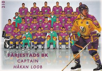 1995-96 Leaf Elit Set (Swedish) #210 Hakan Loob Back