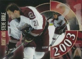2002-03 Hershey Bears (AHL) #3 Steve Brule Front
