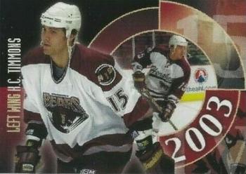 2002-03 Hershey Bears (AHL) #23 K.C. Timmons Front