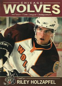 2008-09 Vienna Beef Chicago Wolves (AHL) #10 Riley Holzapfel Front