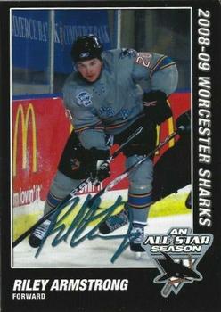 2008-09 Saint Vincent Hospital Worcester Sharks (AHL) #1 Riley Armstrong Front