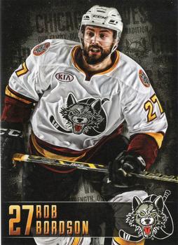 2014-15 Vienna Beef Chicago Wolves (AHL) #3 Rob Bordson Front