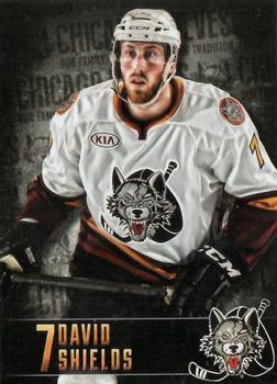 2014-15 Vienna Beef Chicago Wolves (AHL) #22 David Shields Front