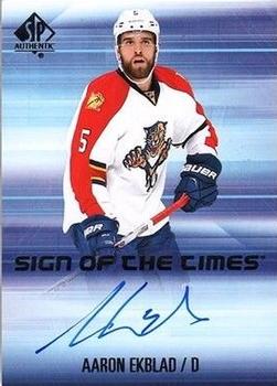 2015-16 SP Authentic - Sign of the Times #SOTT-AE Aaron Ekblad Front