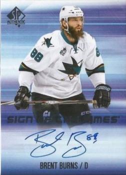 2015-16 SP Authentic - Sign of the Times #SOTT-BB Brent Burns Front