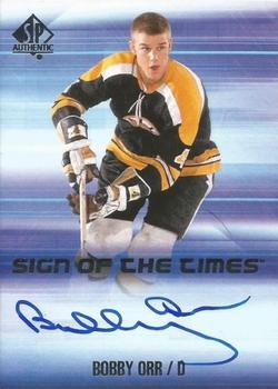 2015-16 SP Authentic - Sign of the Times #SOTT-BO Bobby Orr Front