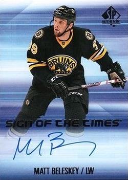 2015-16 SP Authentic - Sign of the Times #SOTT-BS Matt Beleskey Front
