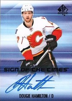 2015-16 SP Authentic - Sign of the Times #SOTT-DH Dougie Hamilton Front