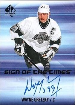 2015-16 SP Authentic - Sign of the Times #SOTT-WG Wayne Gretzky Front