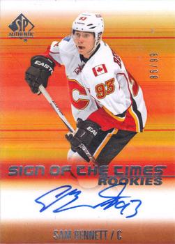 2015-16 SP Authentic - Sign of the Times Rookies #SOTR-SB Sam Bennett Front