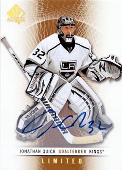 2015-16 SP Authentic - 2012-13 SP Authentic Update III: Limited Autographs #130 Jonathan Quick Front