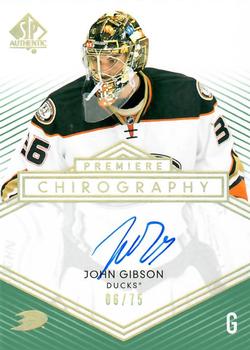 2015-16 SP Authentic - 2014-15 SP Authentic Update I: Premiere Chirography #PC-GI John Gibson Front