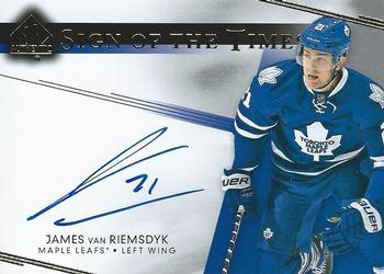 2015-16 SP Authentic - 2014-15 SP Authentic Update I: Sign of the Times #SOTT-JV James van Riemsdyk Front