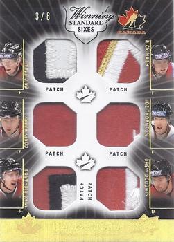 2015-16 Upper Deck Team Canada Master Collection - Winning Standard Sixes #WS6-ONT Eric Staal/Rick Nash/Corey Perry/Joe Thornton/Mike Richards/Drew Doughty Front