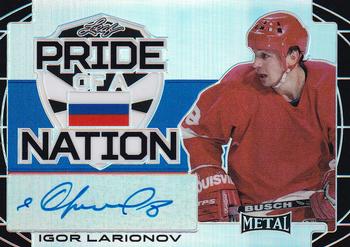 2015-16 Leaf Metal - Pride of a Nation Black #PN-IL1 Igor Larionov Front