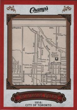 2015-16 Upper Deck Champ's - Canadiana Vintage Map Relics #CR-TOR 1914 City of Toronto Front