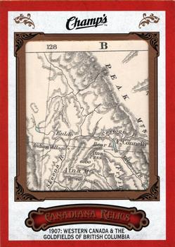 2015-16 Upper Deck Champ's - Canadiana Vintage Map Relics #CR-WCG 1907 Western Canada and Gold Fields Front