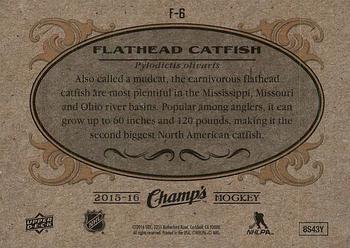 2015-16 Upper Deck Champ's - Fish #F-6 Flathead Catfish Back