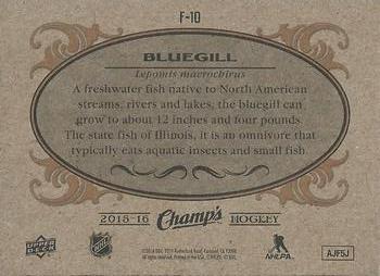 2015-16 Upper Deck Champ's - Fish #F-10 Bluegill Back