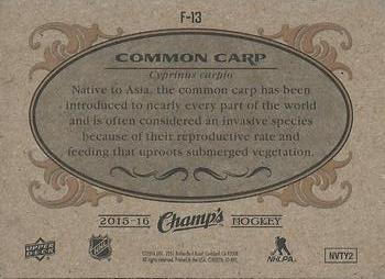 2015-16 Upper Deck Champ's - Fish #F-13 Common Carp Back