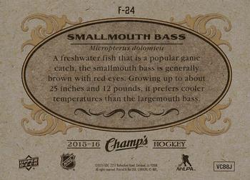 2015-16 Upper Deck Champ's - Fish #F-24 Smallmouth Bass Back