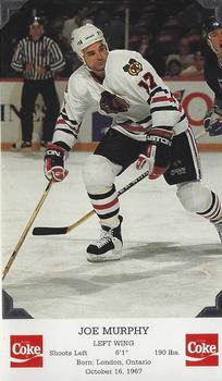 1993-94 Coca-Cola Chicago Blackhawks #NNO Joe Murphy Front