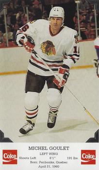 1993-94 Coca-Cola Chicago Blackhawks #NNO Michel Goulet Front
