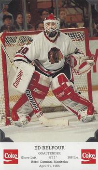 1993-94 Coca-Cola Chicago Blackhawks #NNO Ed Belfour Front