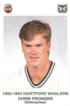 1993-94 Chris Pronger Hartford Whalers Game Worn Jersey – Rookie - Photo  Match